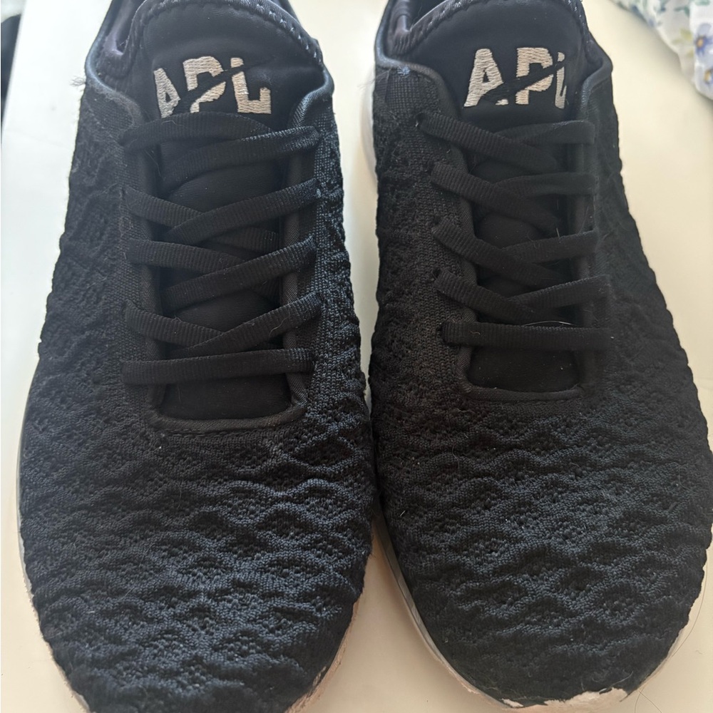APL Jet Black Knit Sneakers